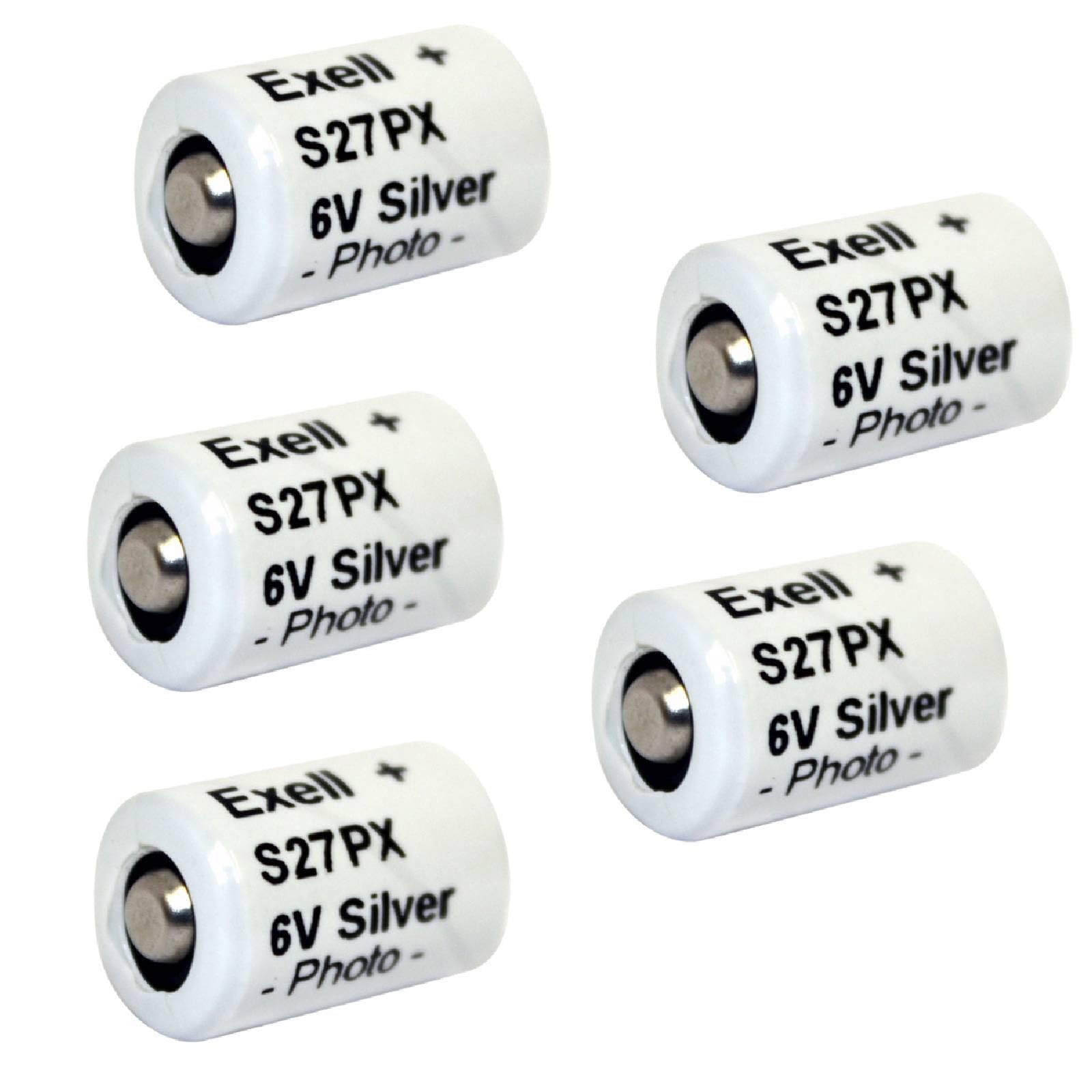 5pc Exell S27PX 6V Silver Oxide Battery EPX27 V27PX 4NR43 KX27 HS3C
