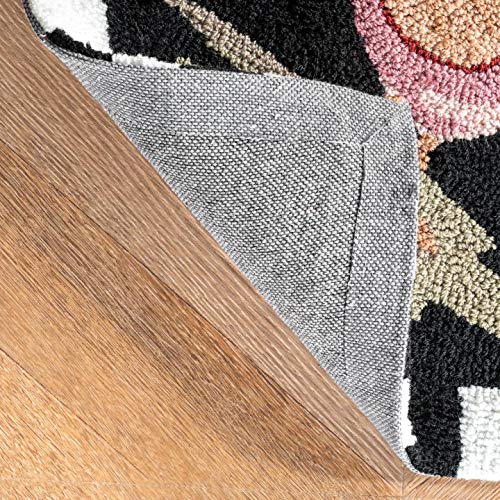 Nuloom Farmhouse Rooster Area Rug, 7' 6" X 9' 6", Black #TOP7