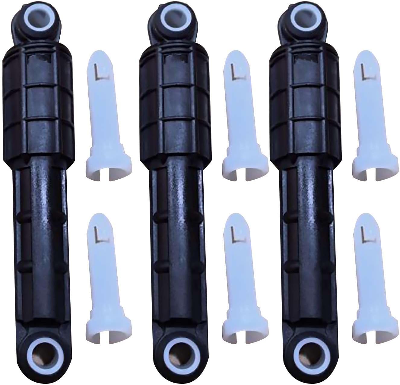 3PCS Washer Shock Absorbers with Mounting Pins 383EER3001S WM2601HL Fit for Kenmore Mashing Machine Maintenance Kit