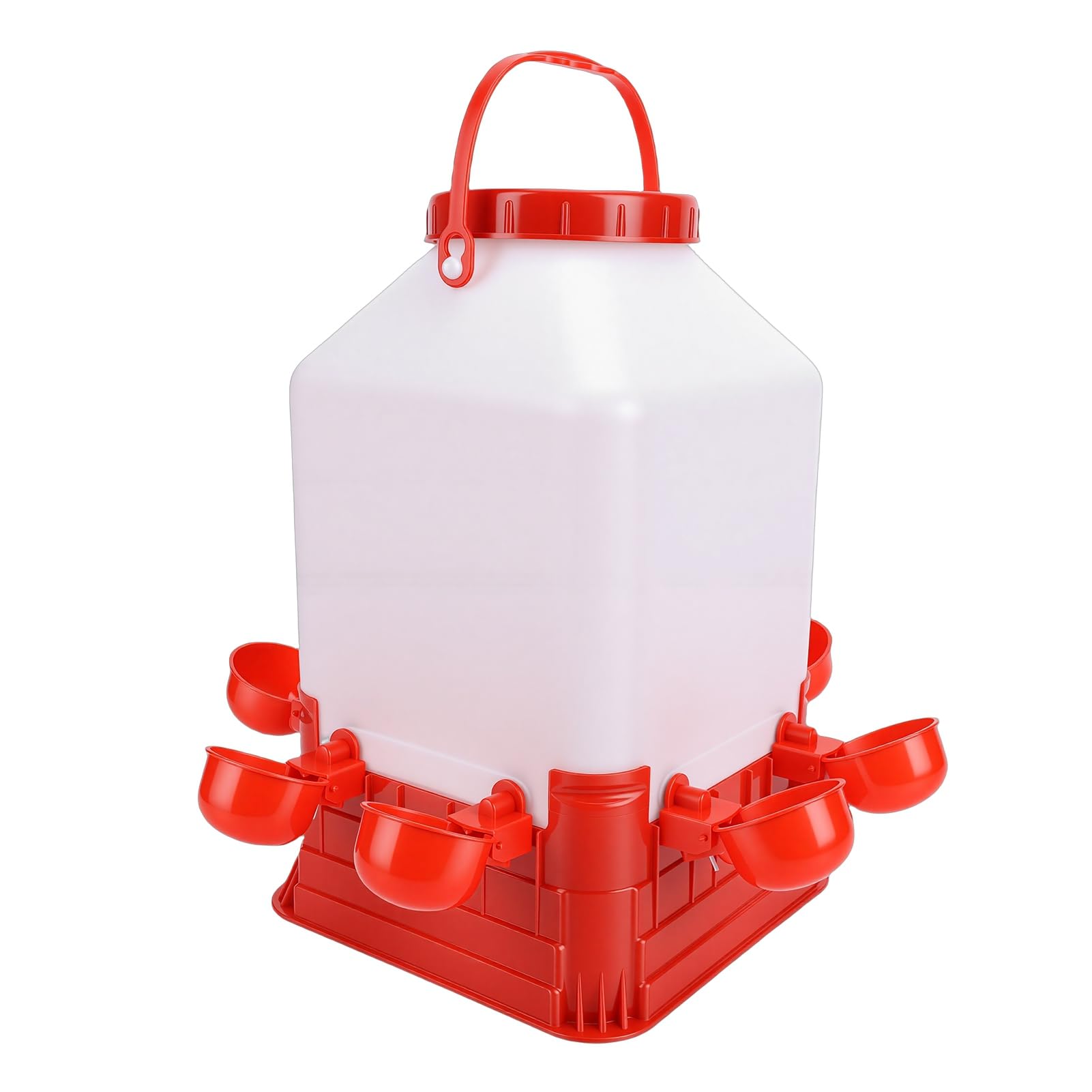 Bebedero automático para Aves de Corral Dispensador de Bebedero para Aves de Corral Multifuncional de Gran Capacidad con 8 tazones para Granja