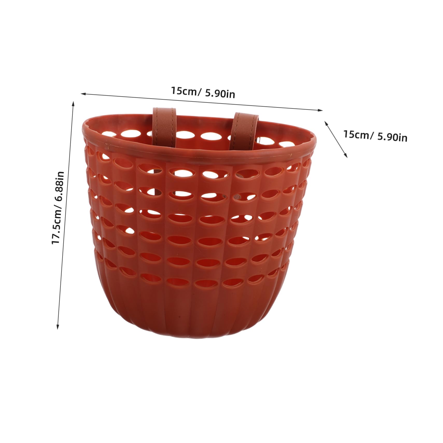 Outanaya 2pcs Front Bike Carrying Basket for Kids: Plastic Handlebar Baskets for Children Bicycle Scooter Tricycle Installation for Riding