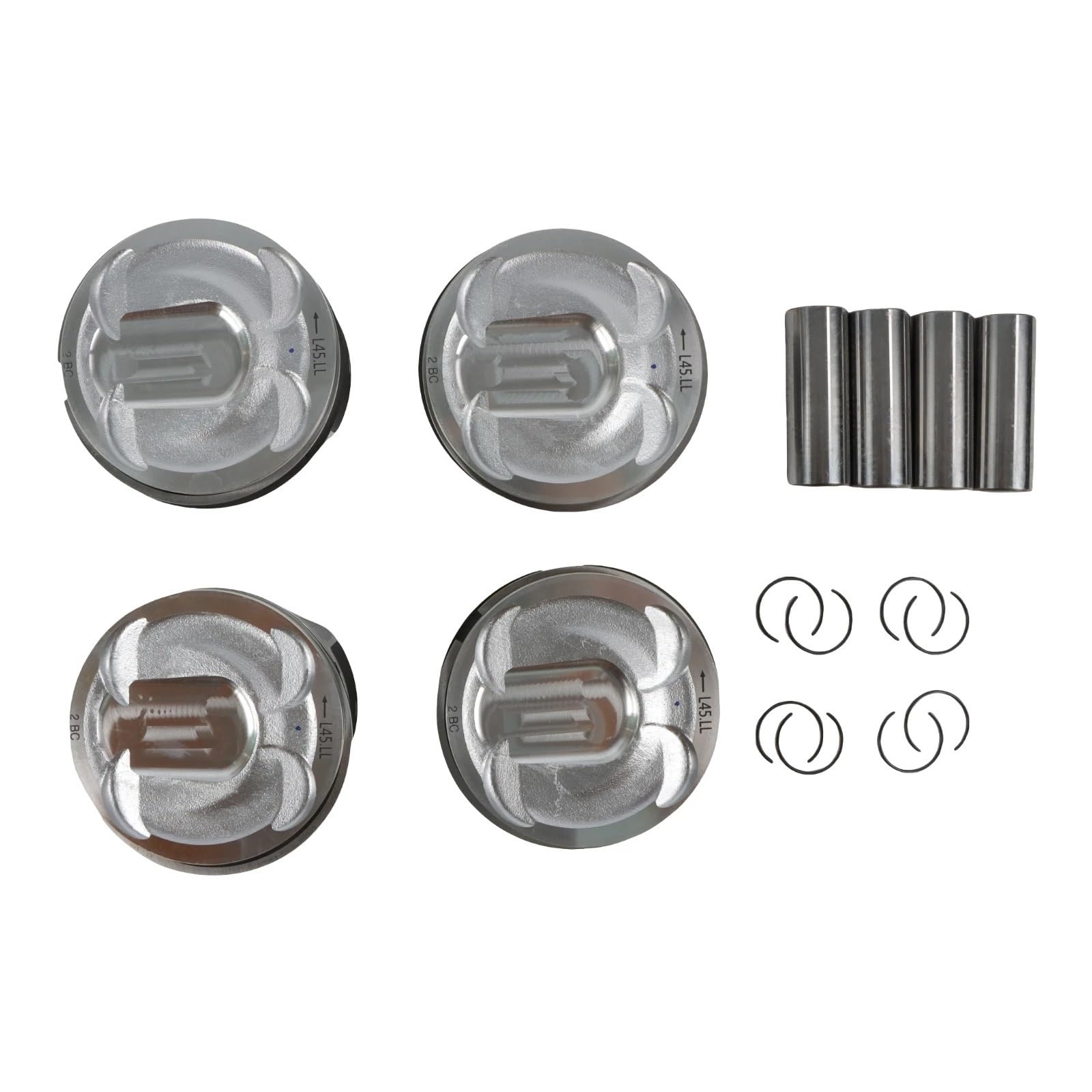 Lot de 4 segments de piston moteur AG9Z-6108-L Compatible pour Land Rover Discovery Range Rover Ford 2.0T/VOLVO Jaguar Pièces détachées auto