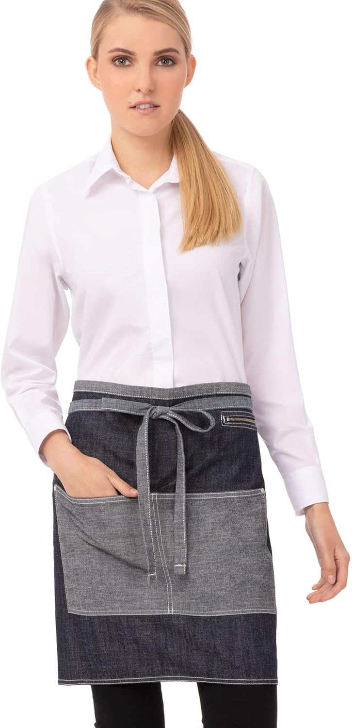 Chef Works Unisex Manhattan Half Bistro Apron