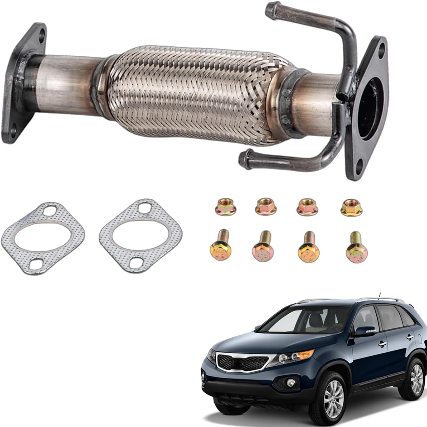 Exhaust Front Flex Pipe For 2013-2018 Hyundai Santa Fe Sport 2.4L 52598