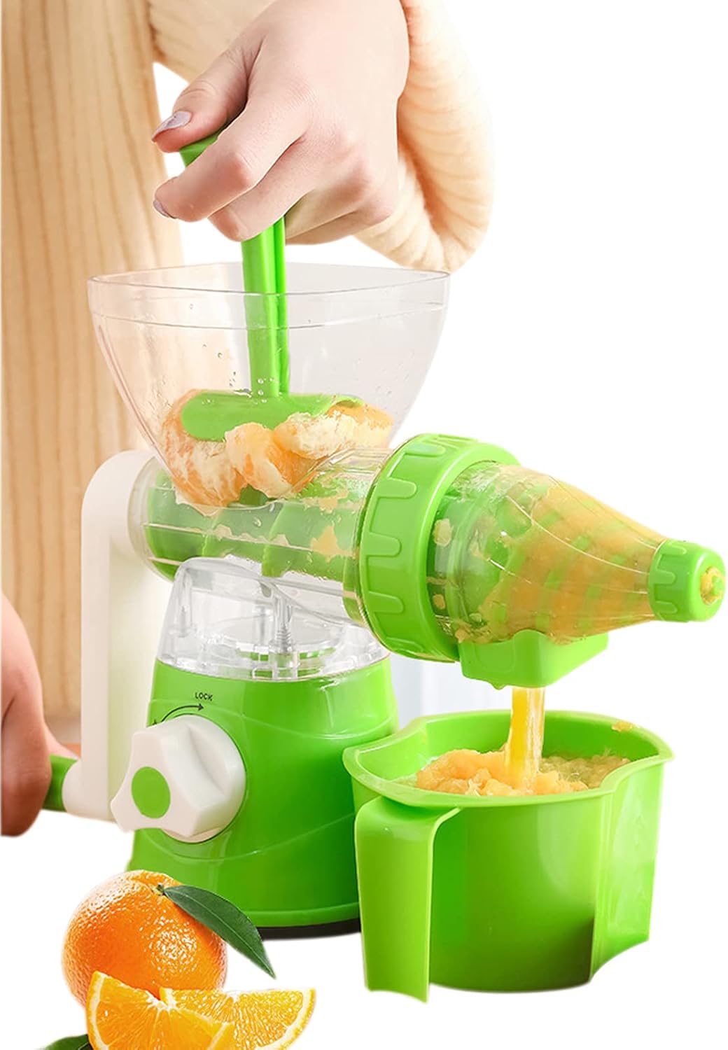 Meech Juicer Machines Vegetable and Fruit Citrus Juicer Hand Press Manual Juicer Citrus Lemon Squeezer Orange Juice no Pulp Green