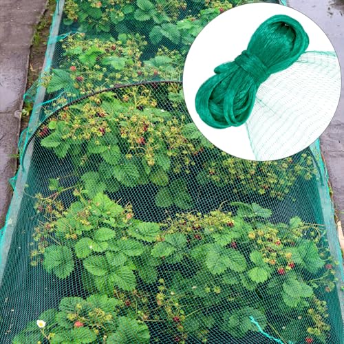 QWORK® Rete protezione uccelli 2 x 15 m, rete anti uccelli, rete in nylon tagliabile, rete per piante, per giardino, stagno, balcone - immagine 5