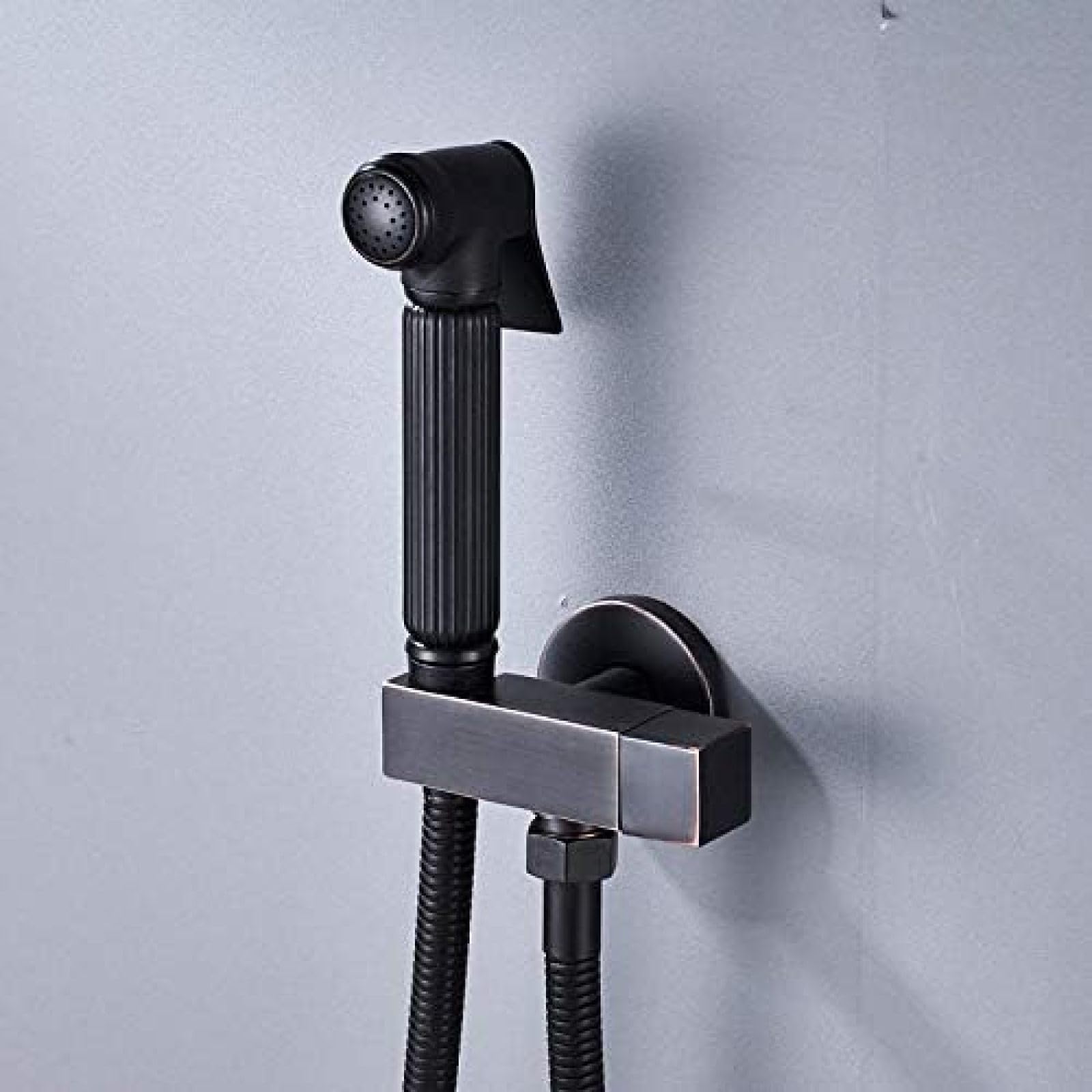 Głowica spryskiwacza bidetu montowana na ścianie łazienka bateria bidetowa bateria prysznicowa toaleta bidet muzułmański mosiądz podkładka kran czarny brąz bidet, czarny brąz bidet