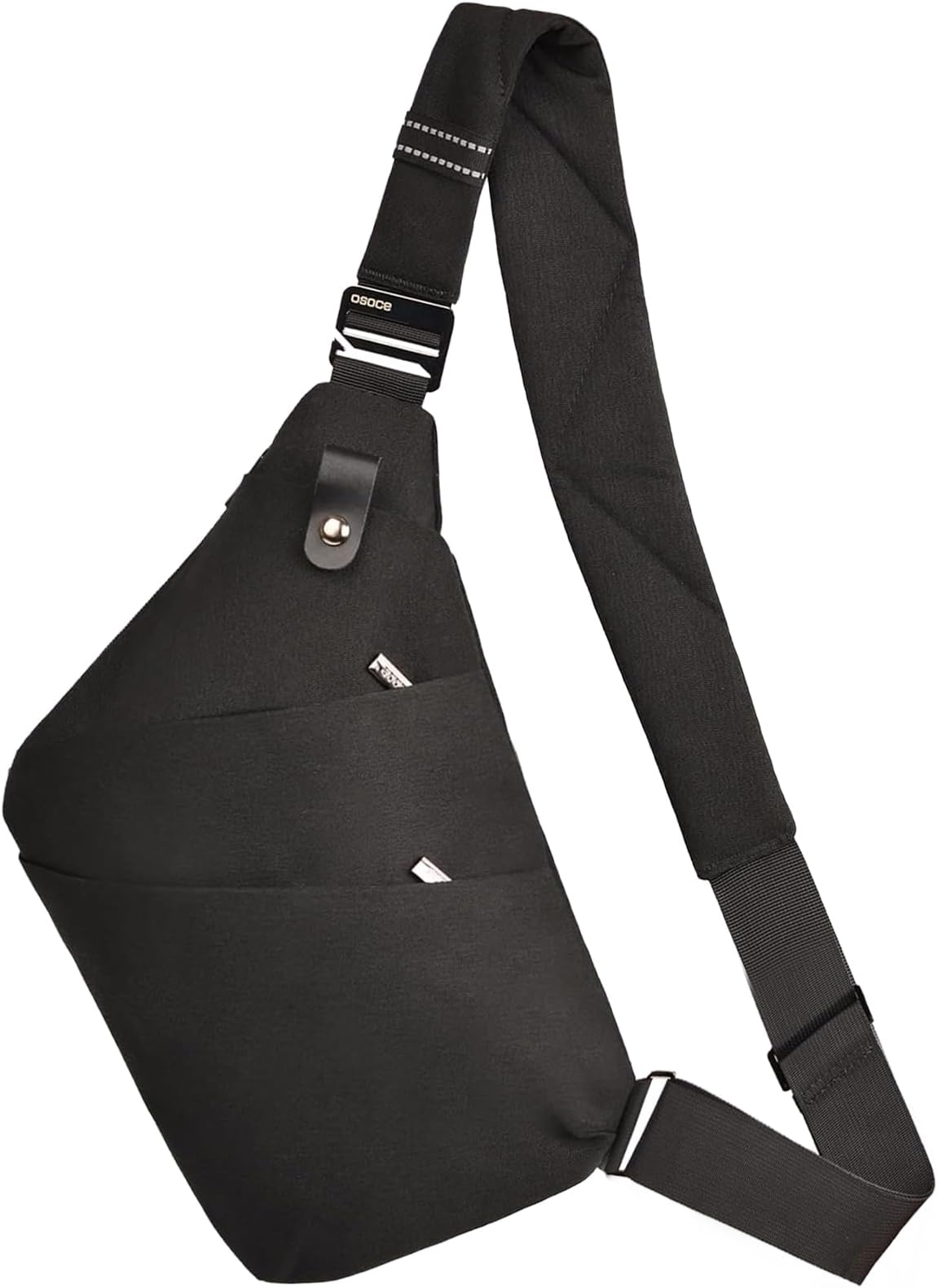 OSOCE Crossbody Sling Bag, Water-Resistant Anti Theft Chest Pack, Minimalist Commuter Daypack for Travel Hiking Work