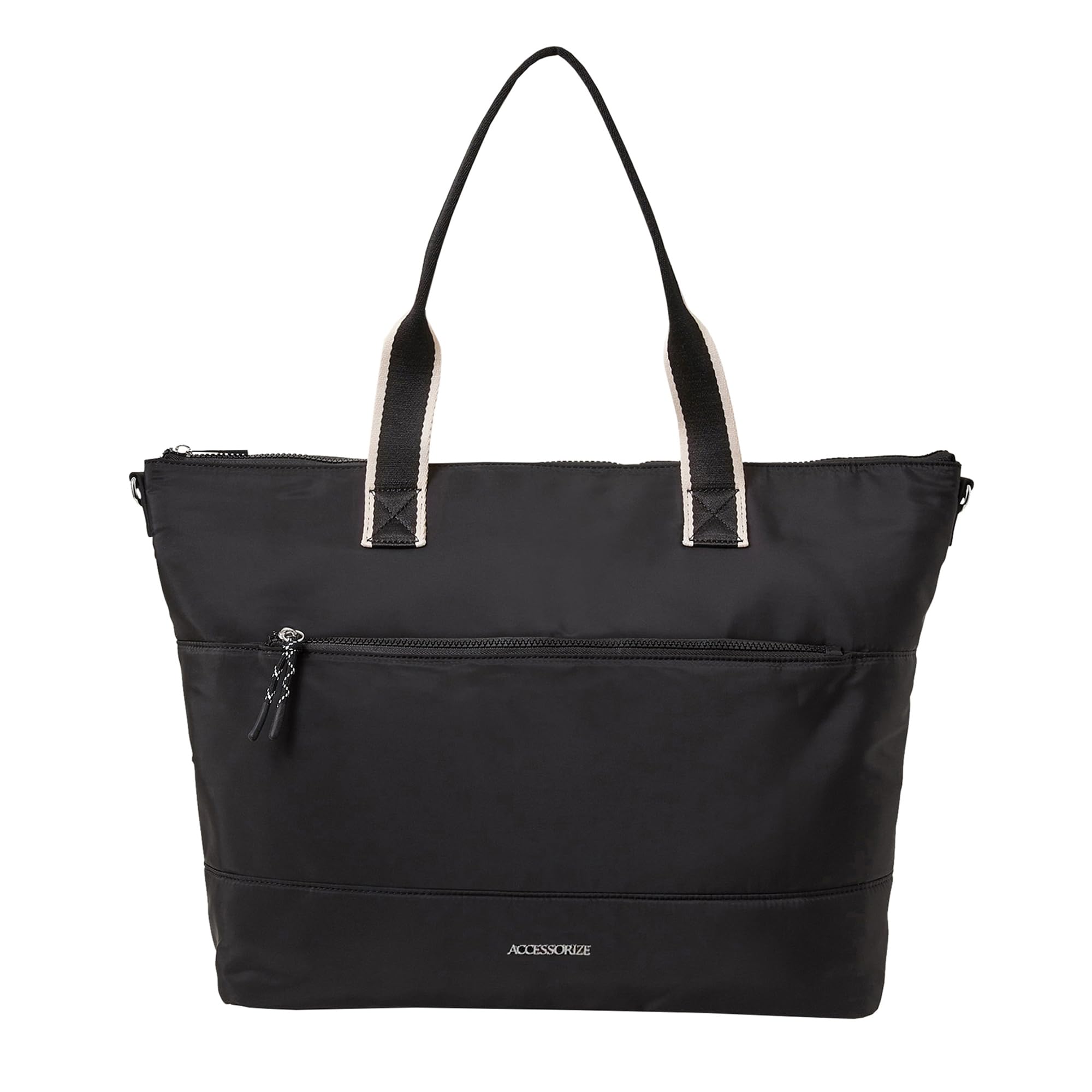 Accessorize London Womens Black Webbing Tote Bag In Recycled Nylon (B0CJLRZQYG) Amazon Price History, Amazon Price Tracker