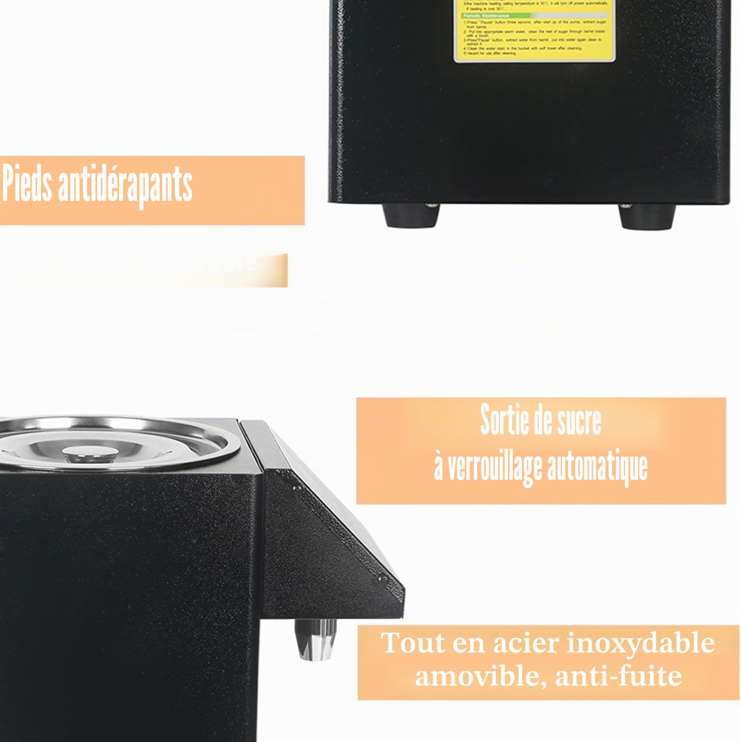 Distributeur automatique de fructose, machine quantitative de fructose automatique de 7,5 L 450 W, machine quantitative de fructose pour thé aux bulles automatique, pompe à fructose pour les ménages