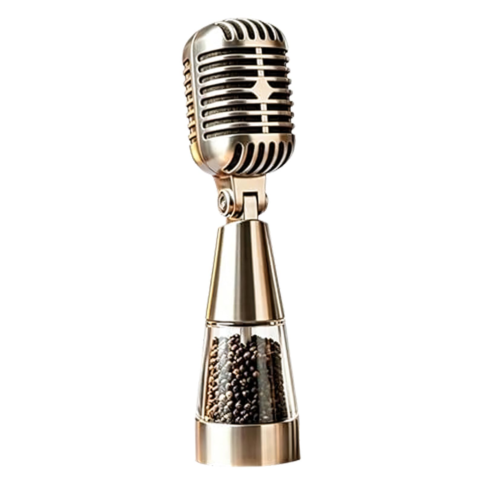 TQUXNGA Creative Microphone Styles Seasonings Container Sturdy Nonrust Steel Materials Micr Molded Seasoning Shaker Kitchens Gadget Creative Seasoning Container