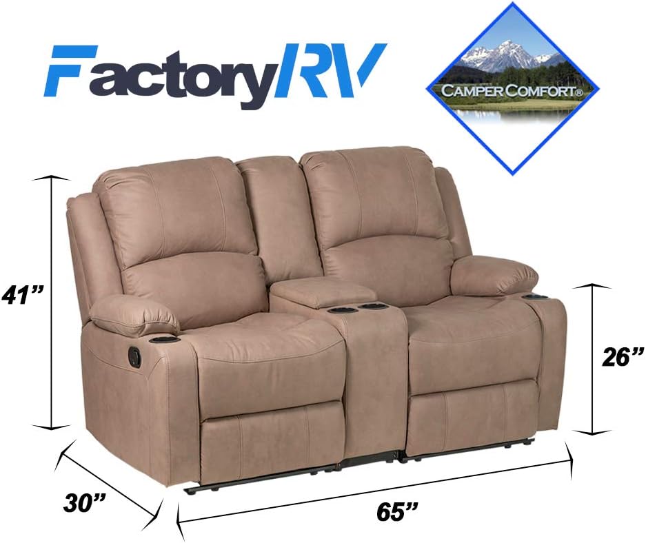 Buy Camper Comfort 65 Wall Hugger Reclining Rv Rv Theater Seats Cappuccino Double Recliner Rv Sofa Console Rv Couch Wall Hugger Recliner Rv Theater Seating Rv Furniture Online In Vietnam B08mv8fq5n