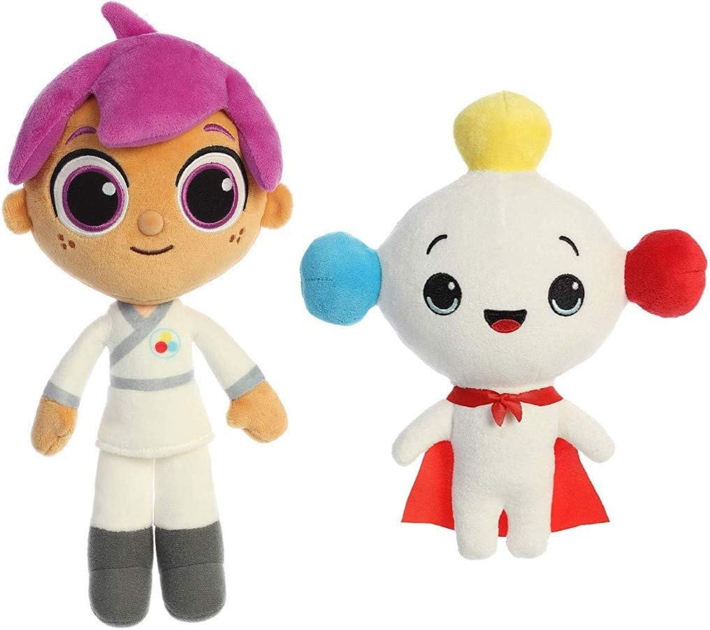 Aurora Plush 11 Inch Zee and 9 Inch Rainbow King Set from True and The Rainbow Kingdom