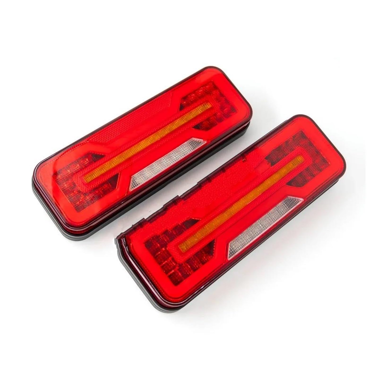 Générique Feux Stop 1 ensemble feux arrière LED 12V 24V clignotants stop lampe flux inversé remorque camion tracteur caravane réflecteur Feux Circulation
