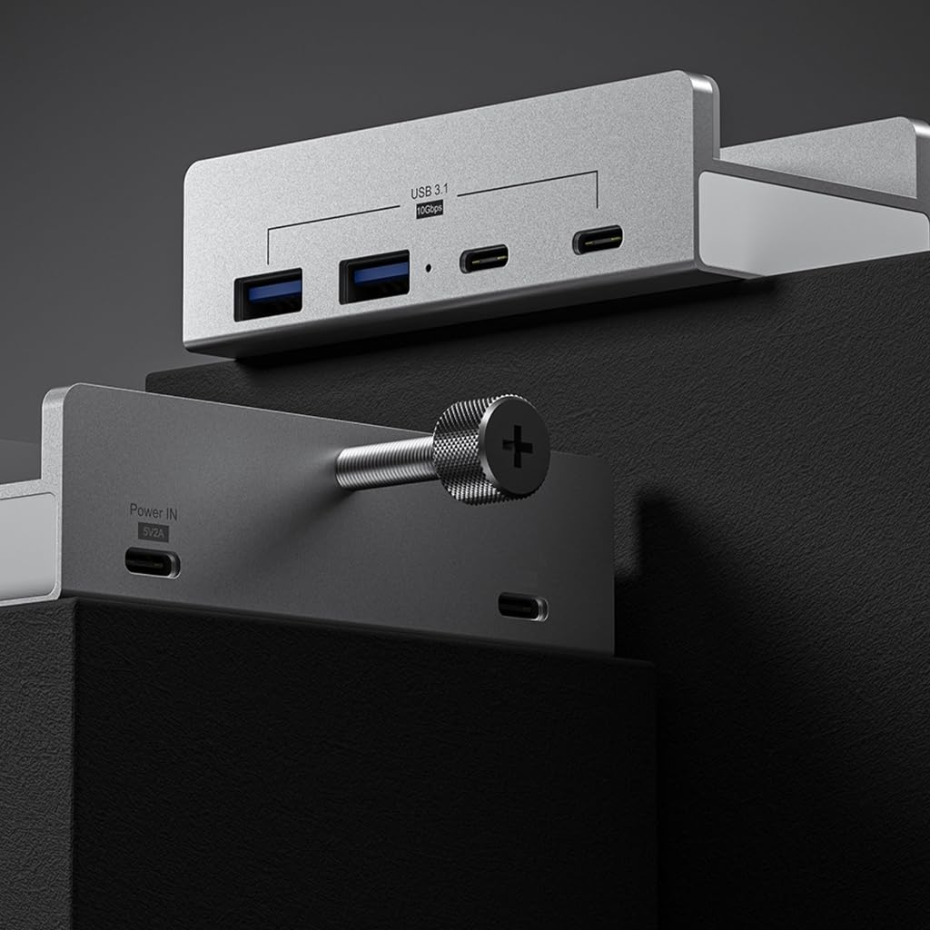 USB HUB 3.1 Aluminiowy adapter rozdzielacza stacji dokującej do akcesoriów biurkowych