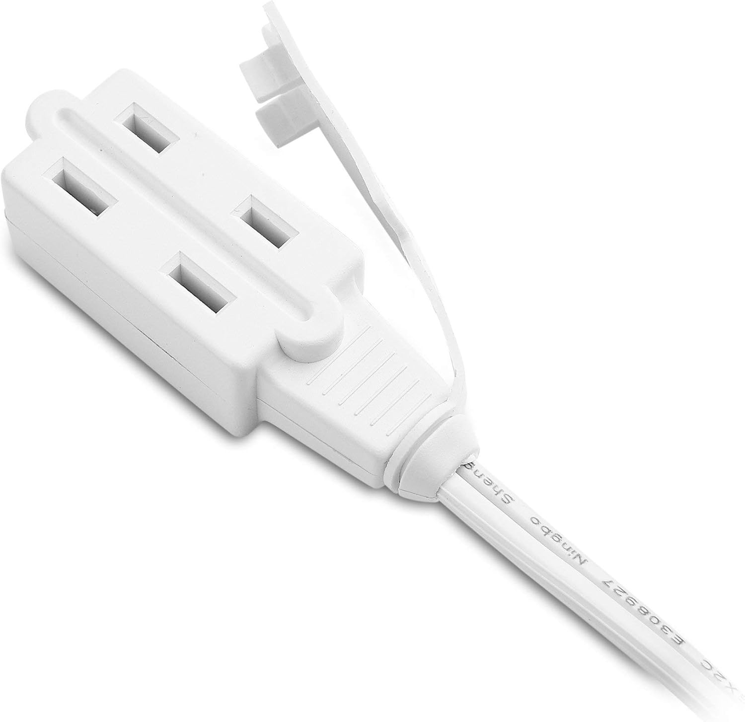 Cable Matters 2-Pack Hanging Light Cord (Light Socket with Cord) with On Off Toggle Switch in White - 15 Feet & 2-Pack 16 AWG 2 Prong Extension Cord - 6 Feet
