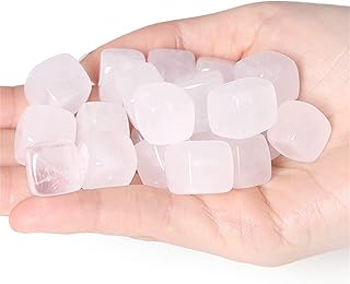 Sponsored Ad - 10PCS Clear Quartz Natural Healing Crystals Stones Set Square Bulk Polished Pocket Palm Thumb Polished Heal...