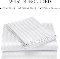 Vista 173 de HENGWEITEXT 18 Inch Cal King Sheets Deep Pocket,4 Piece Sheet Set Breathable and Cooling,Microfiber Sheet Set Deep Pocket,Wrinkle Free Shrinkage &