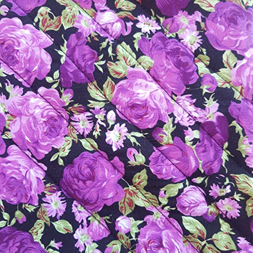 Cushystore Floral Blossom Garden Flower Pot Holder Oven Pads Potholders For Cooking Kitchen 7.75", 2 Pack (Purple) #TOP5