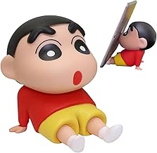 YOURKARTS.COM Shin-Chan Doll Mobile Stand – Cute ABS Cartoon Phone Holder for Desk or Tabletop Use, Flexible and Lightweight Design for Daily Utility or Gifting