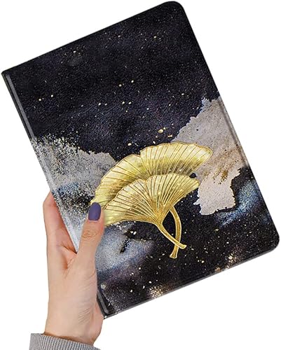 Vista 28 de Funda floral compatible con iPad 6ª 5ª generación 9.7 pulgadas iPad Air/Air 2, diseño de flores, bonita funda inteligente de piel delgada, color I