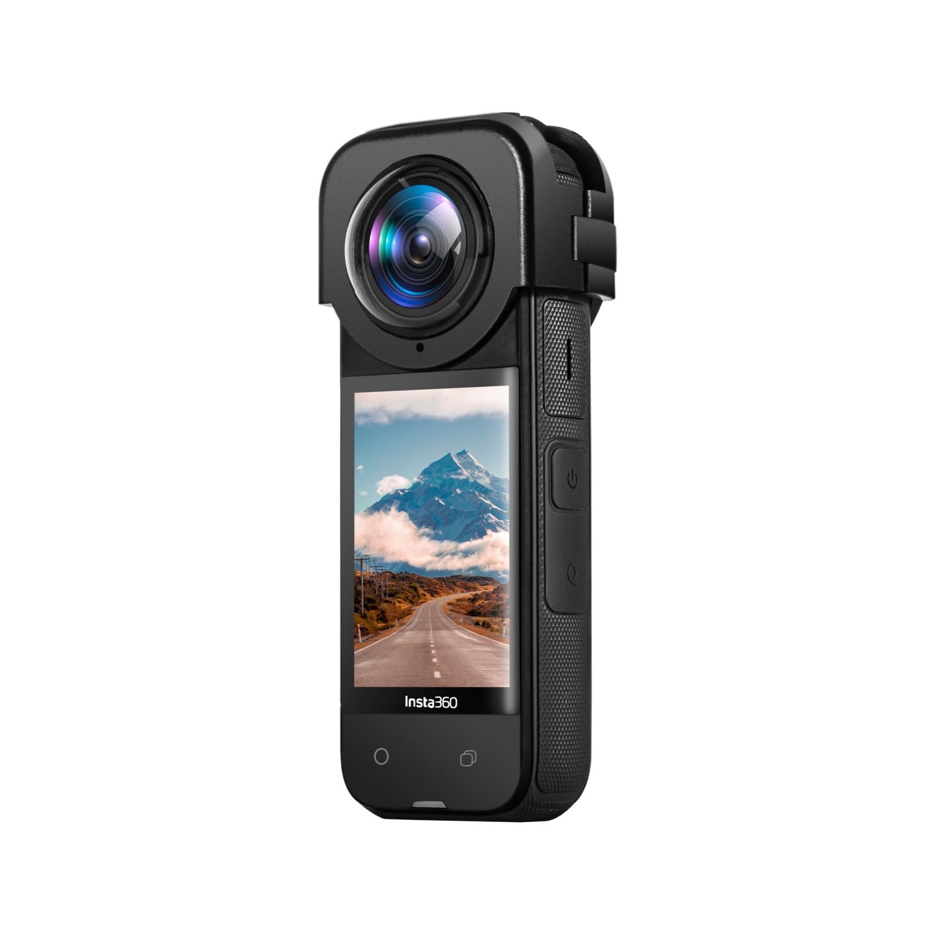 Standard Plastic PC Glass Buckle Type Lens Guard Protector Case Cover for Instas 360 X4 Action Camera, Black - Image 4
