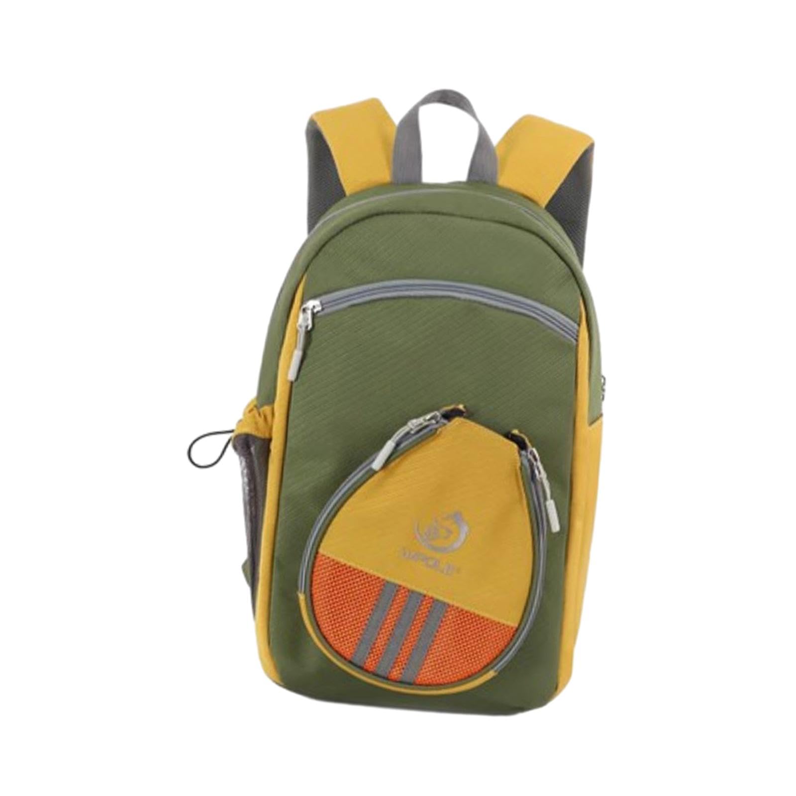 Borsa per racchette da ping pong con tracolla regolabile, zaino sportivo per adulti, nero, 26 x 17 x 40 cm