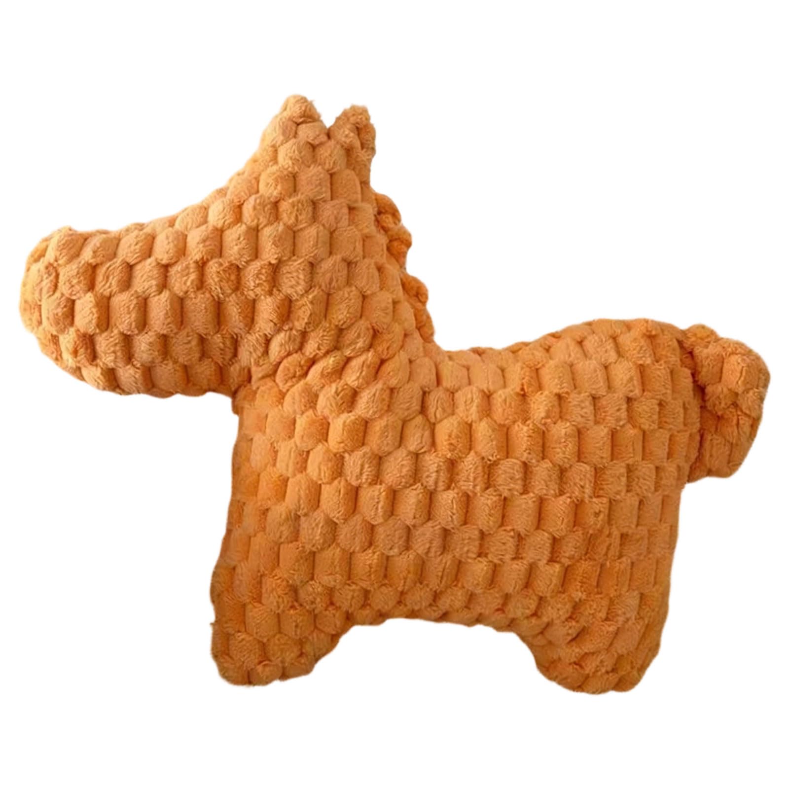 ZBIianxer PP Cotton Filled Horse Furry Pillow Animal Stuffed Sofa Cushion Toy New Year Chinese Holiday Decorative Use Back Pillow