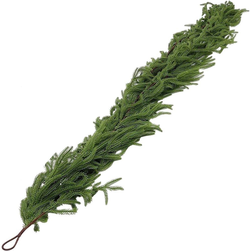 Guirlande de pin artificiel souple 180 cm pour decoration interieure de Noel