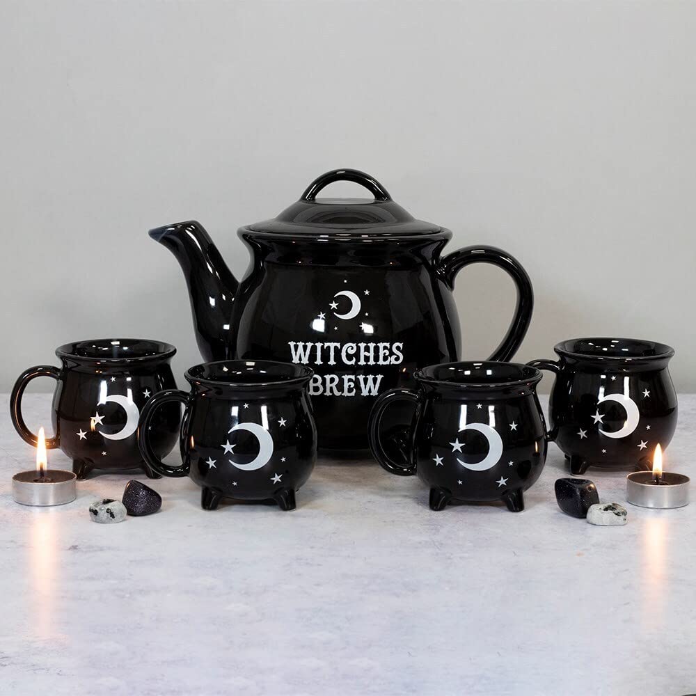 something different - Set de thé WITCHES BREW (Taille unique) (Noir/Blanc)
