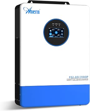 12000W Hybrid Solar Inverter 48V to 120V/240V Split Phase Pure Sine Wave, Built-in 2 MPPT Solar Controllers, UL1741, Supports Battery-Free, 6 Unit Parallel for Home, RVs, Lead Acid/Li Battery, FCC