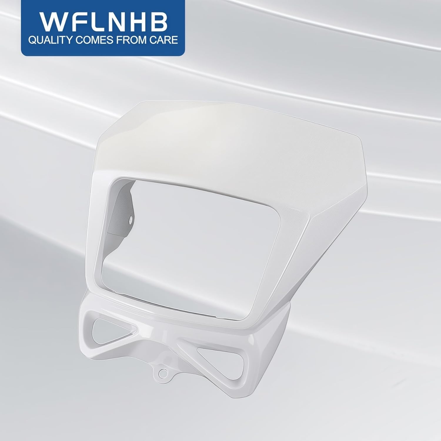 WFLNHB White Headlight Shroud Surround Replacement for Suzuki DR-Z400S DRZ400SM DR200S DR650SE 2002-2023 Replacement 51811-29F50-30H