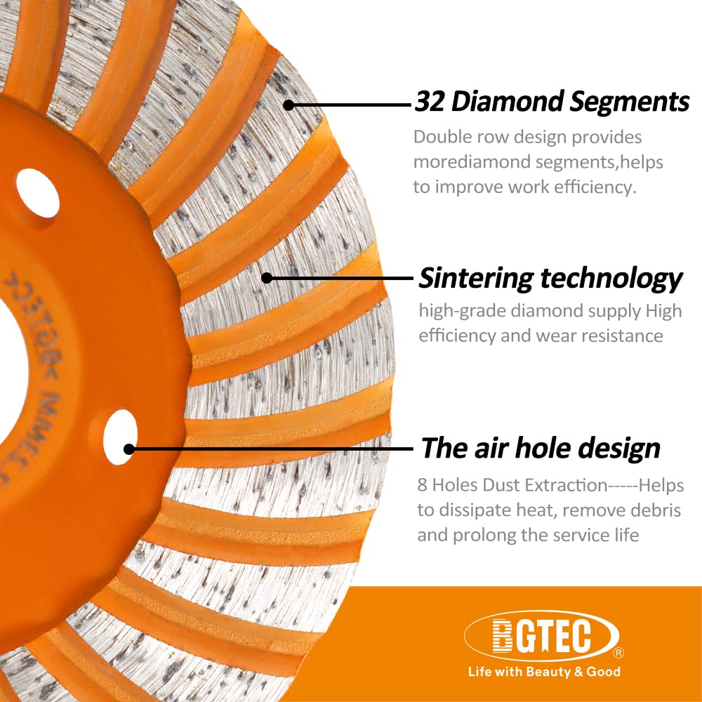Mola A Tazza Diamantata LEKOMESH 100mm - Disco Per Granito, Marmo E Calcestruzzo, Con Alesaggio 22.23mm - Foto 5