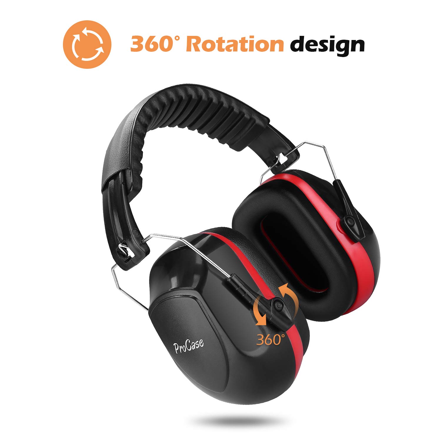 ProCase Noise Reduction Ear Muffs, NRR 28dB Hearing Protection