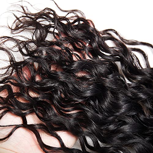 Extensiones de cabello humano natural negro sin procesar de 35 a 45 cm 6