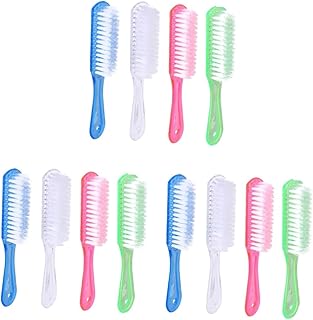 minkissy 12 Pcs Scrubbing Brush for Cleaning Blue and White Decor Cleaning Scrubber Hair Washing Brush Portable Scrubbing Brush Replacement Heel Tips Square Cleaning Ball Soft Fur