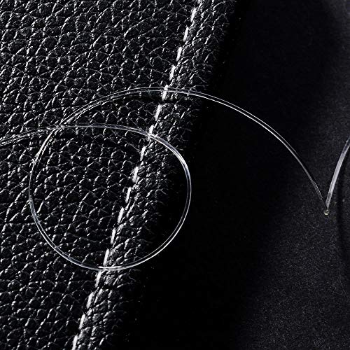 Image of Amaney 0.5mm and 0.8mm Elastic String, Stretchy Bracelet String Crystal String Bead Cord for Bracelet, Beading and Jewelry Making White