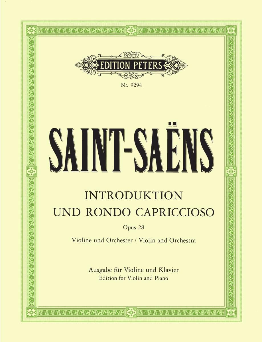 Saint-Saens: Introduction and Rondo capriccioso Op. 28 (Violin and Piano) (EP9294): Edition for Violin and Piano (Edition Peters)