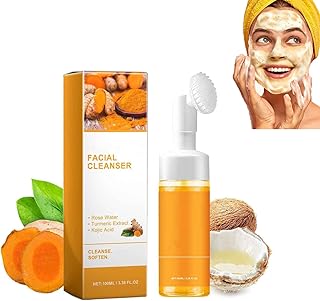 Lavado facial de cúrcuma, limpiador facial de...