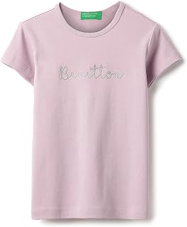 United Colors of Benetton Girl's Typography Regular Fit Shirts Price In India