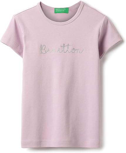 United Colors of Benetton Girl's Typography Regular Fit Shirts