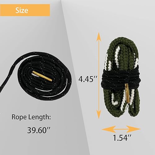 Miniatura 14 de 2 Pack Gun Snake Rifle Bore Cleaning Rope Gun Barrel Snake for Pistol Handgun Shotgun .22 .223 & 5.56mm .380 9mm 12GA .308 .357 .44 .45 Caliber