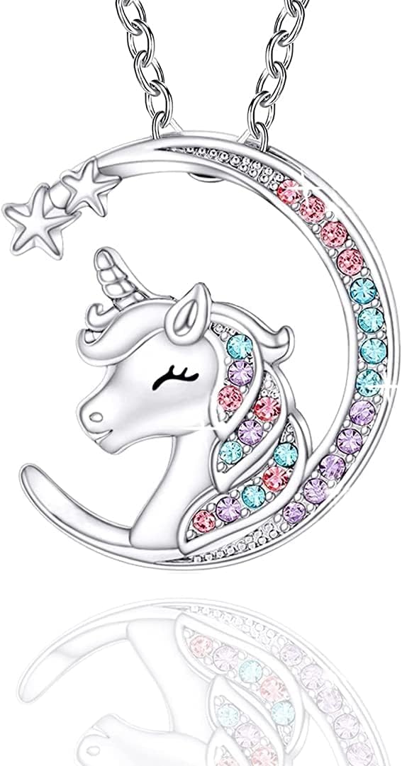 You are Magical Necklace for Girls Crystal Moon Pendant Necklaces Jewelry Gifts for Girls Daughter Granddaughter Niece Birthday over 12 years old