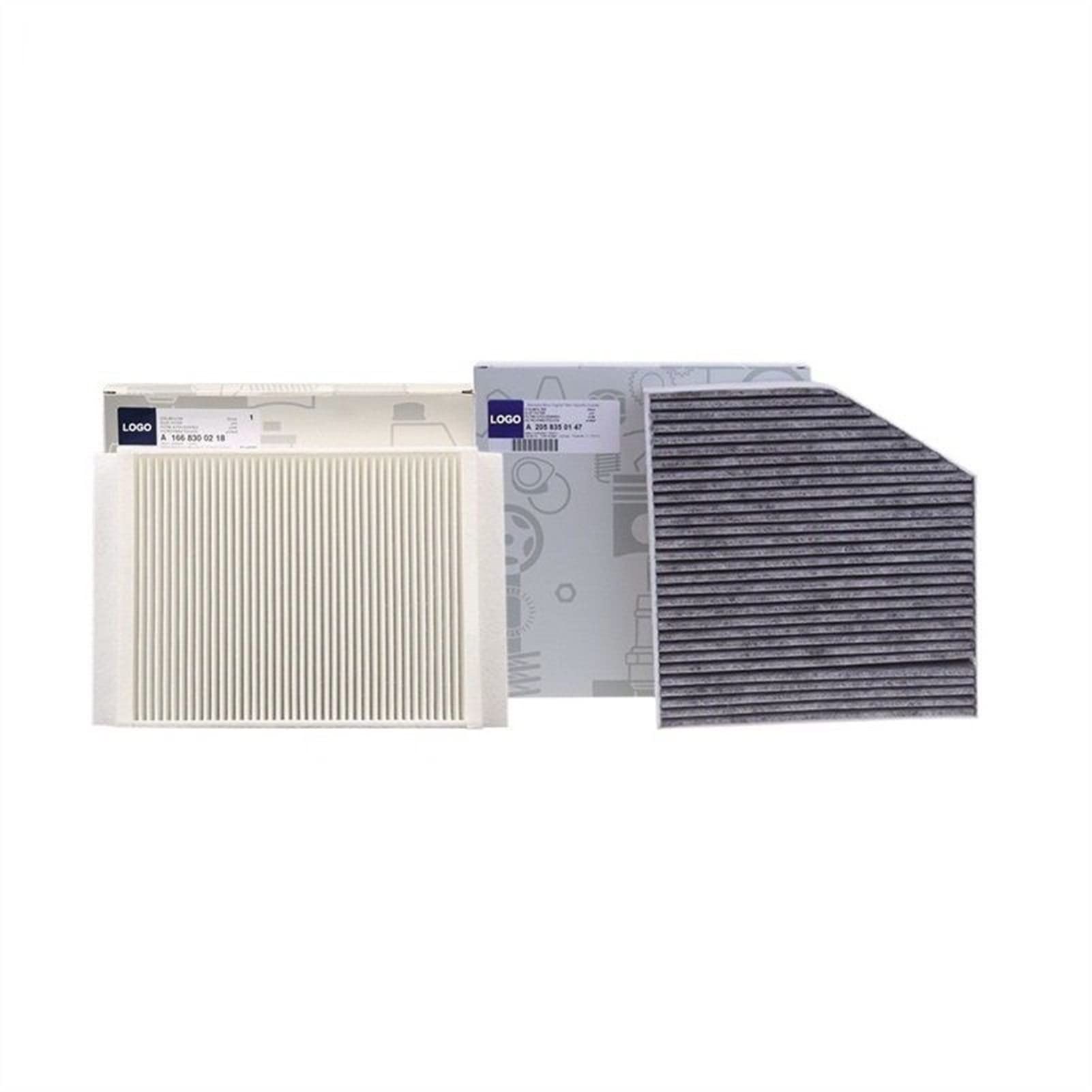 2 szt. Filtr kabinowy, dla Mercedes-Benz, KLASA C W205 A205 C205 S205 2013-2019 Model Wbudowany zestaw filtrów klimatyzacji zewnętrznej Filtr klimatyzacji samochodowej
