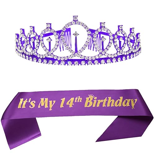 Miniatura 6 de Suministros para fiesta de cumpleaños número 20 para mujer, banda de feliz cumpleaños 20 y tiara de cumpleaños, coronas de princesa, decoraciones de