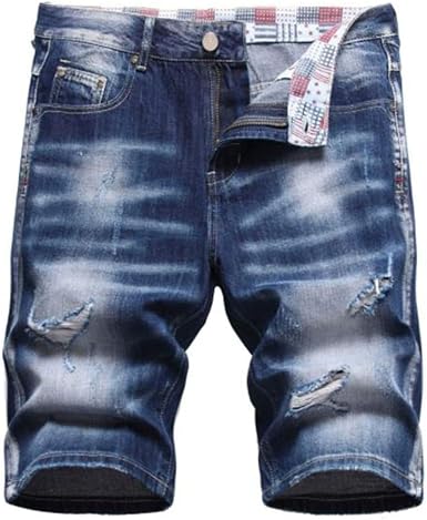 Mens Ripped Short Jeans Clothing 