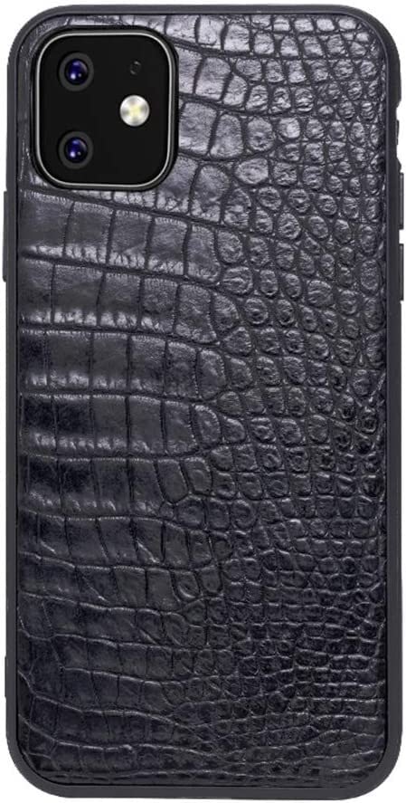Coque iPhone 11 anti-chute étui cuir crocodile fin pour éviter les rayures et bris d'écran