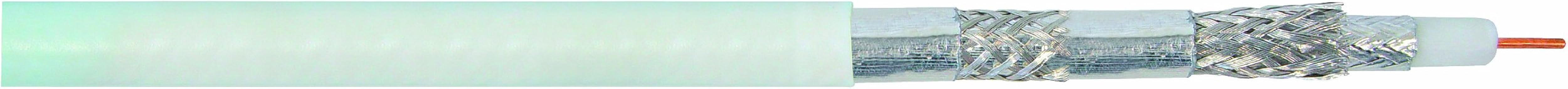 Transmedia KH135 nbsp   nbsp 250RL nbsp   nbsp Cavo coassiale PVC  135 nbsp dB  schermatura doppia  75 nbsp Ohm  1 1 nbsp mm CCS  diametro  8 2 nbsp mm  PVC