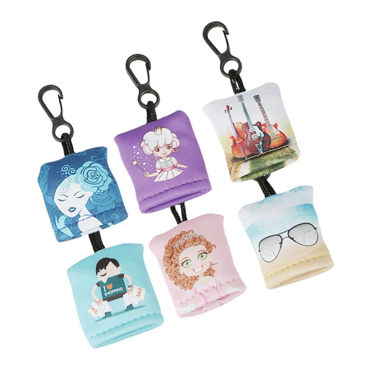 COLLBATH Piezas llavero gafas de tela limpiador de joyas paño para gafas jinkies Agarre de limpieza para gafas limpiador de lentes de cámara para anteojos
