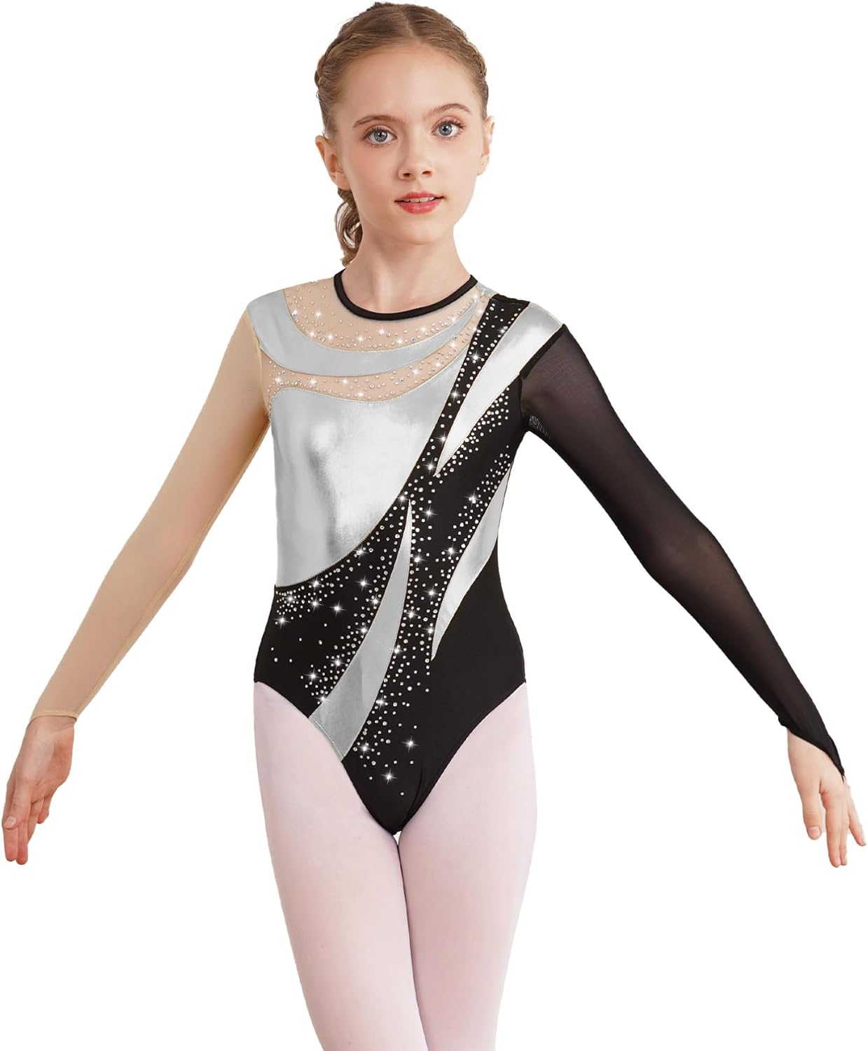 YiZYiF Girls Sports Workout Gymnastics Tank Tops with Shorts Set 3-Piece Dance Outfit Tracksuit Athletic Leotard